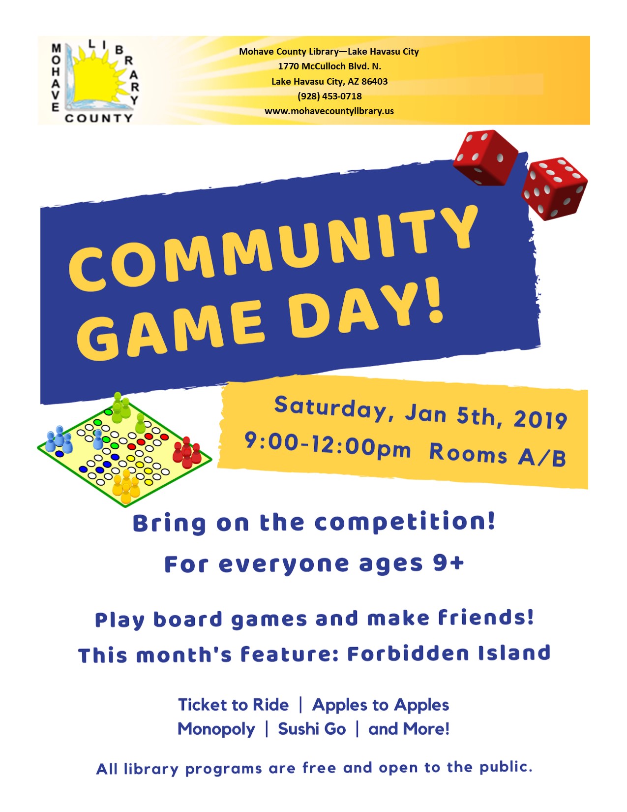 COMMUNITY GAME DAY